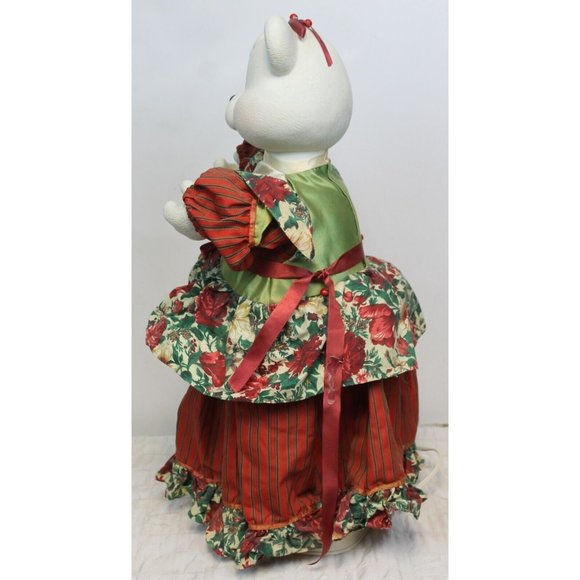 VTG 80s Working Christmas Animate Mouse 24.5" Standing Holiday Seasonal Decor - Picture 4 of 8